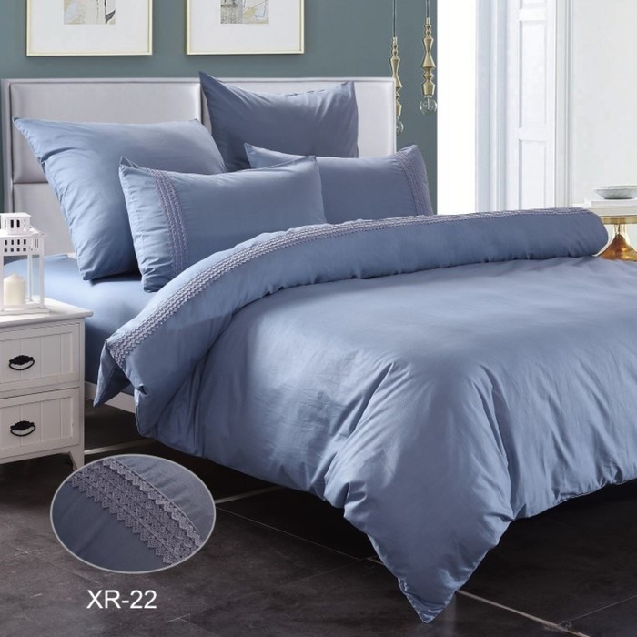 КПБ 1,5 сп., 170х240 см, 150х215 см, 50х70 см, 70х70 см по 1 шт., сатин XR-22-1