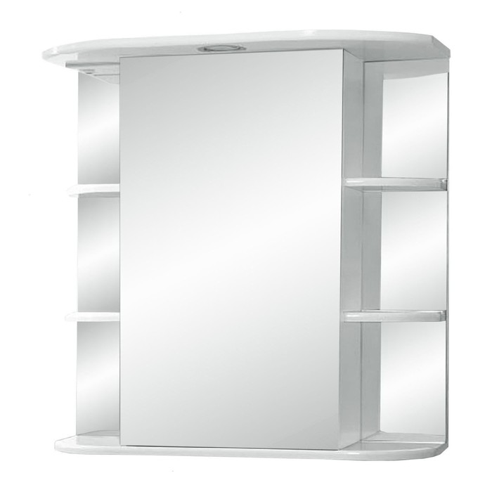 Зеркало-шкаф  "Герда, светильник" 65 фацет левое