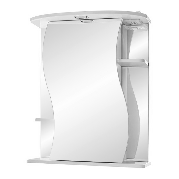 Зеркало-шкаф "Лира, светильник" 50 левое