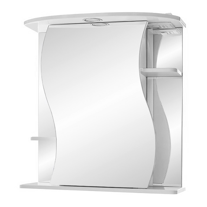 Зеркало-шкаф "Лира, светильник" 60 левое