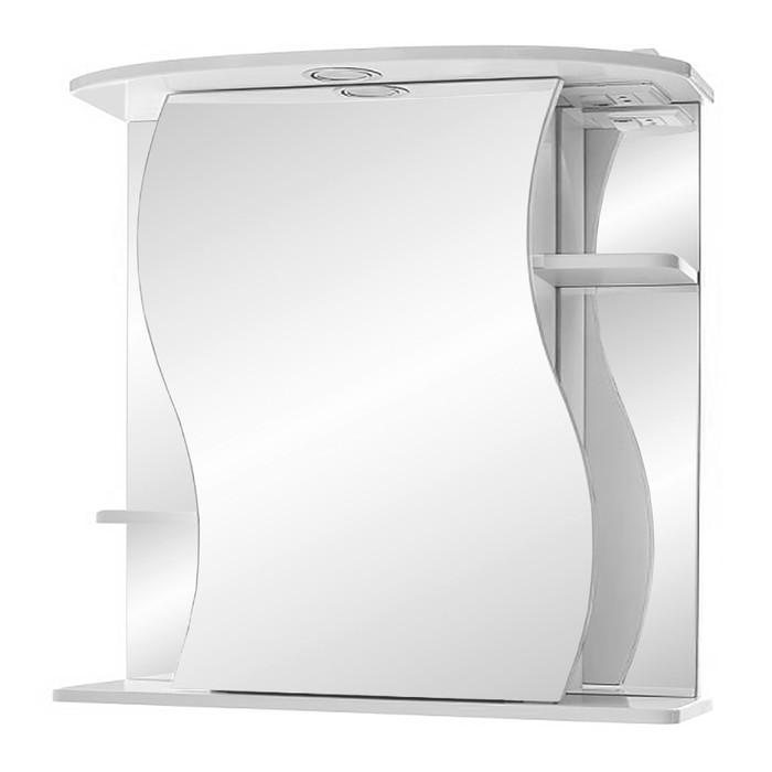 Зеркало-шкаф "Лира, светильник" 65 левое