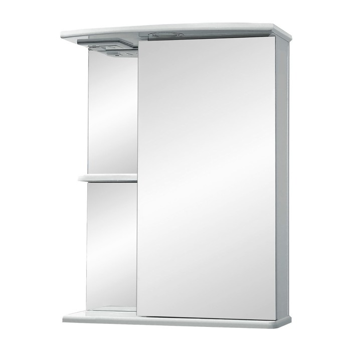 Зеркало-шкаф "Ника, светильник" 50 фацет правое