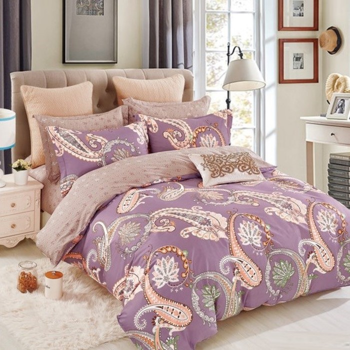 КПБ 1,5 сп., 150х220 см, 150х210 см, 70х70 см-2 шт., сатин CD-362-1