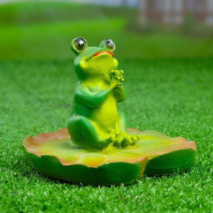 Садовая фигура Лягушка хлопает 15х10см садовая фигура лягушка малая
