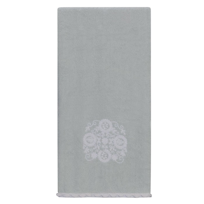 Полотенце Creative Bath Boho, размер 63х127 см, голубой, махра