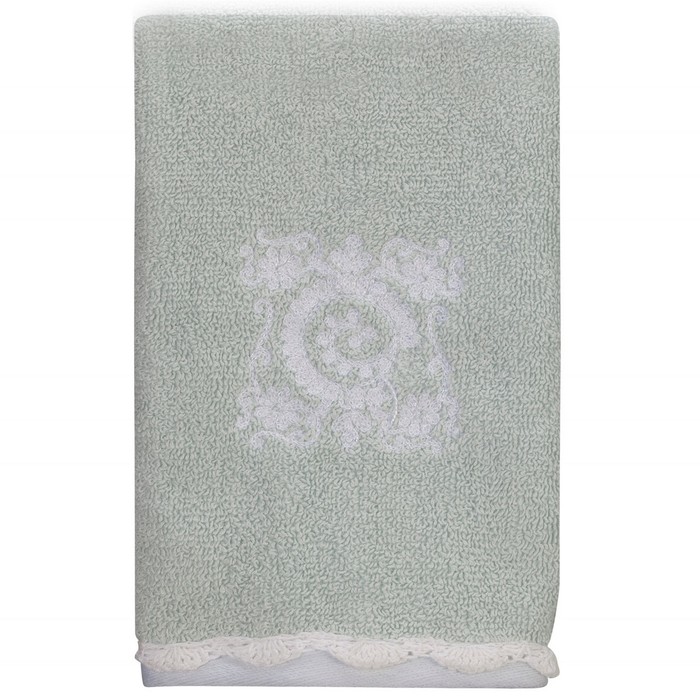 Полотенце Creative Bath Boho, размер 28х43 см, голубой, махра