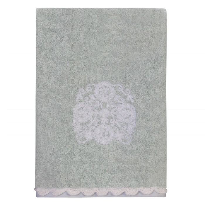 Полотенце Creative Bath Boho, размер 41х66 см, голубой, махра