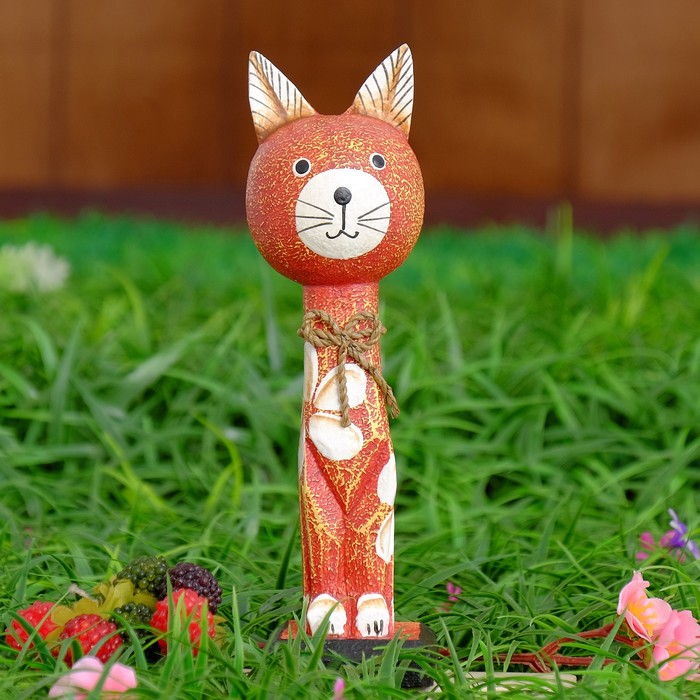 Сувенир дерево "Кошечка" 6х6х21 см