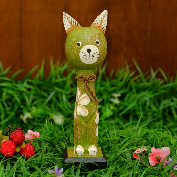 Сувенир дерево "Кошечка" 6,5х6х21 см