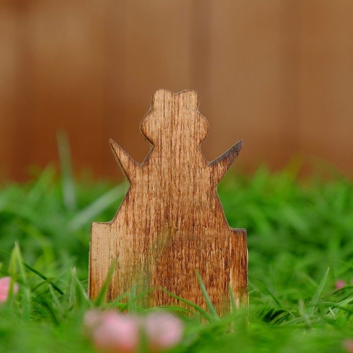 Деревянный календарь с кубиками "Лягушка" 12х6х3,5 см