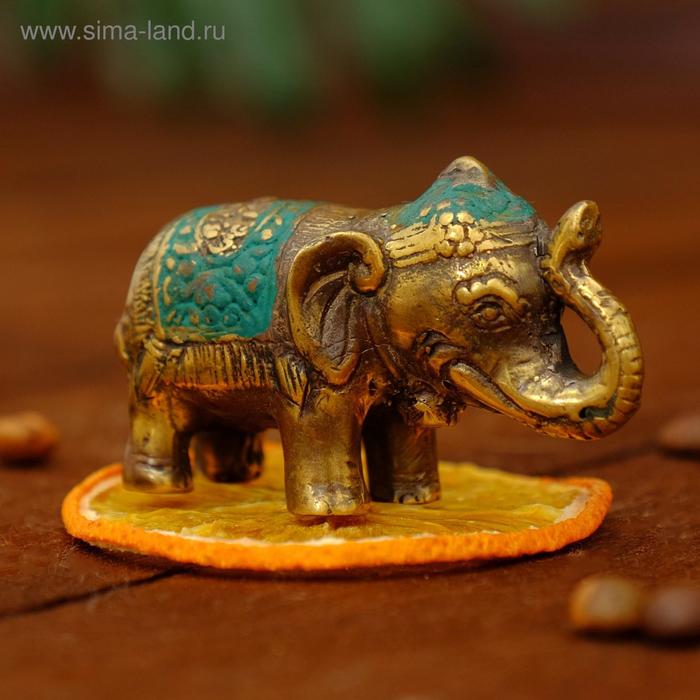 Сувенир бронза "Слоник" 6х3,5х3,7 см