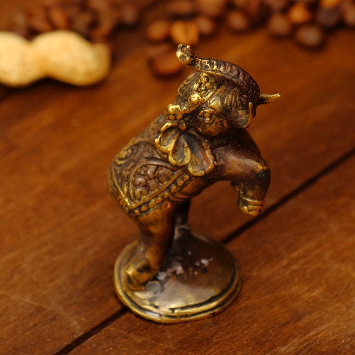 Сувенир бронза "Слон выступает" 4,5х4х9 см МИКС