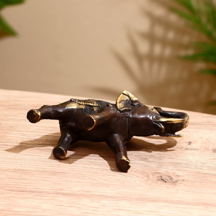 Сувенир бронза "Королевский слон" 15,5х7х12 см