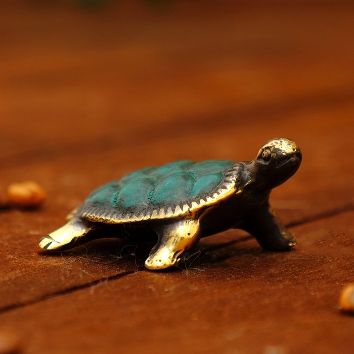 Сувенир бронза "Черепашка" 6,5х4,5х3 см