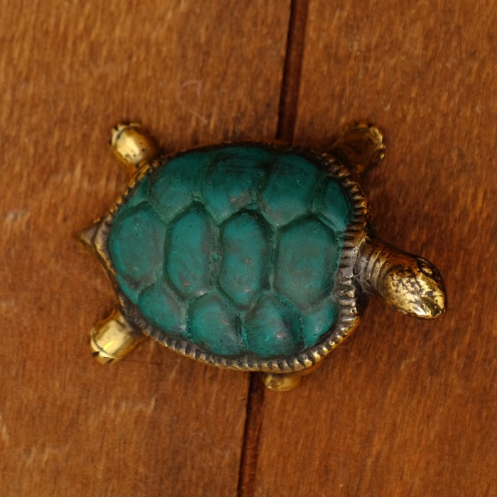 Сувенир бронза "Черепашка" 6,5х4,5х3 см