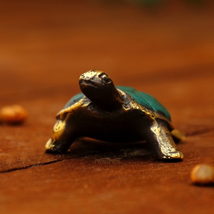 Сувенир бронза "Черепашка" 6,5х4,5х3 см
