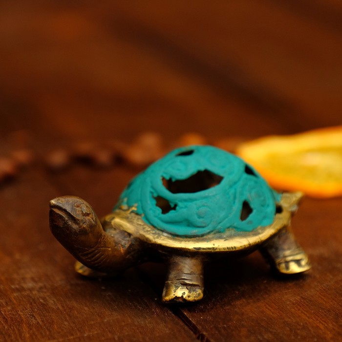 Сувенир бронза "Резная черепашка" 9,5х5х3,5 см