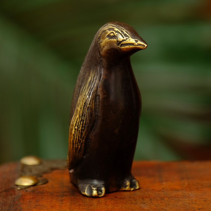 Сувенир бронза "Пингвин" 4,5х3,5х7,5 см