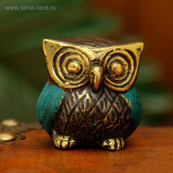 Сувенир бронза "Сова" 4х4х4,5 см