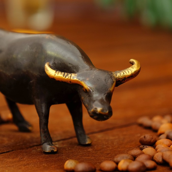 Сувенир бронза "Бык" 11,5х4,5х6 см