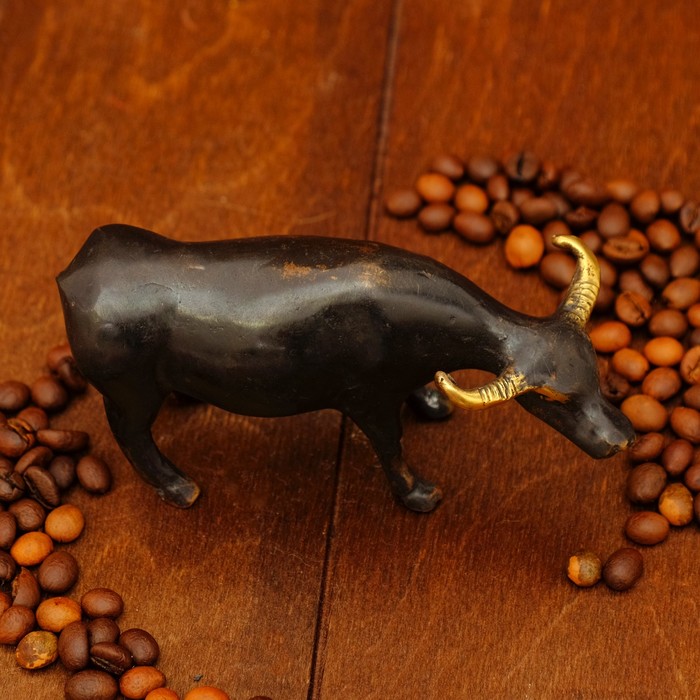 Сувенир бронза "Бык" 11,5х4,5х6 см
