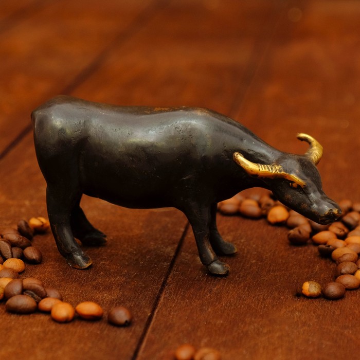 Сувенир бронза "Бык" 11,5х4,5х6 см