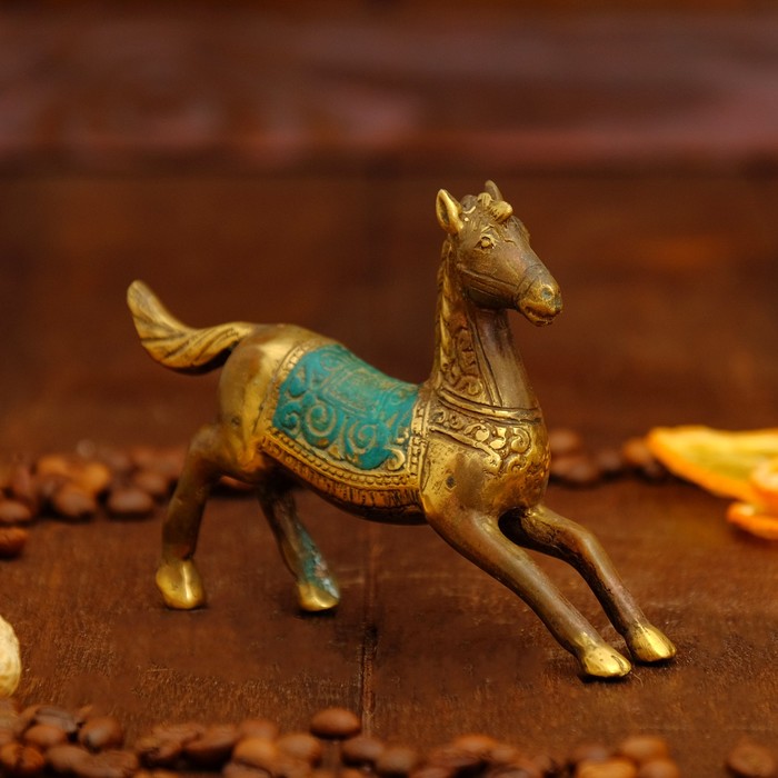 Сувенир бронза "Скакун" 11,5х2,5х8 см
