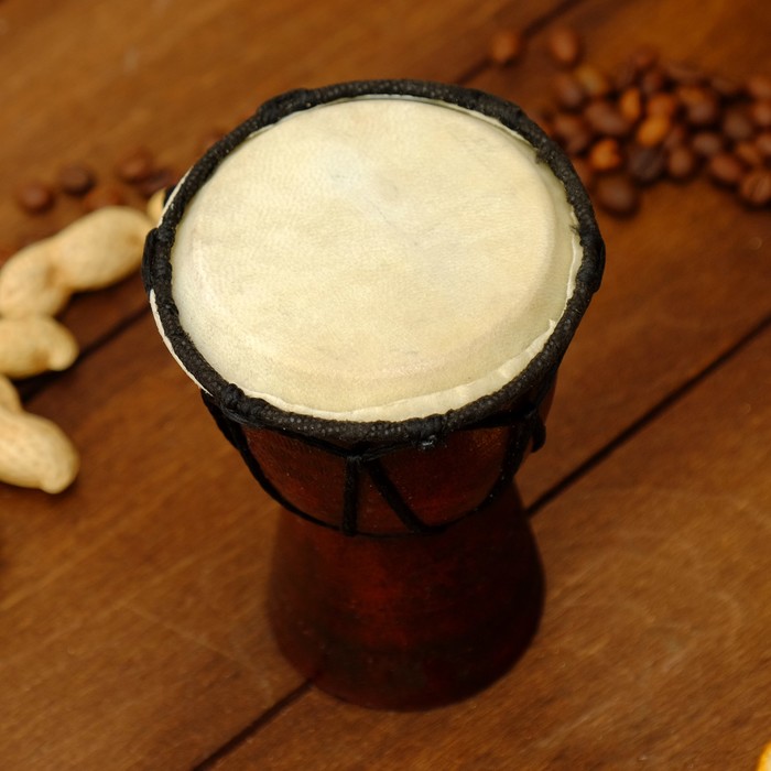 Музыкальный инструмент барабан джембе "Классика" 12х9х9 см