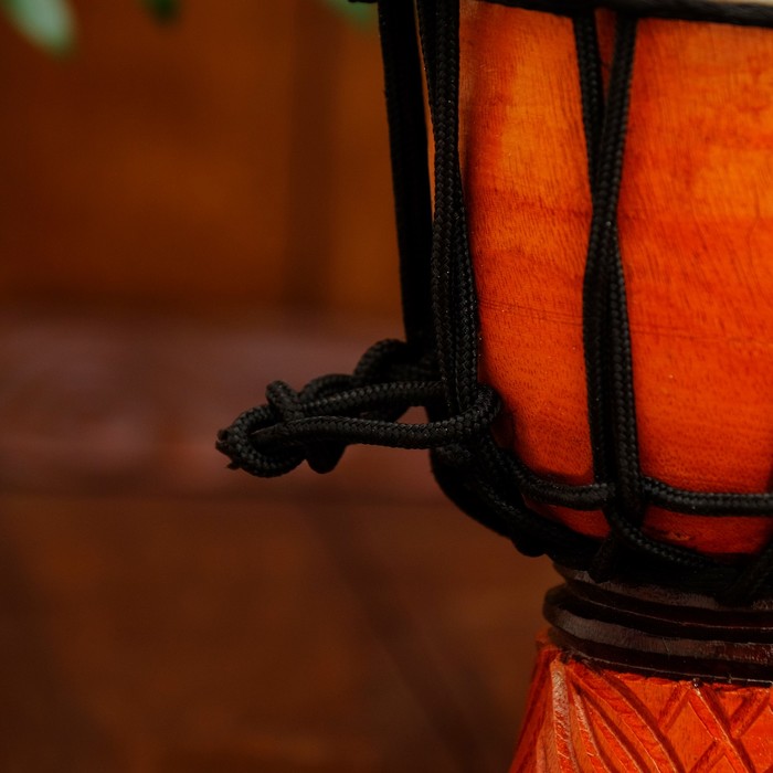 Музыкальный инструмент барабан джембе "Тёмный" 20х12х12 см МИКС