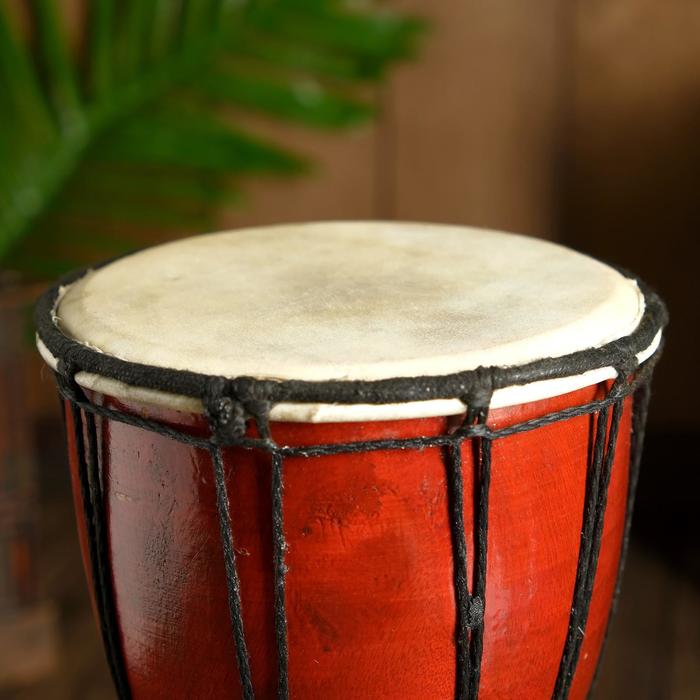 Музыкальный инструмент барабан джембе "Пейзаж" 30х15х15 см МИКС