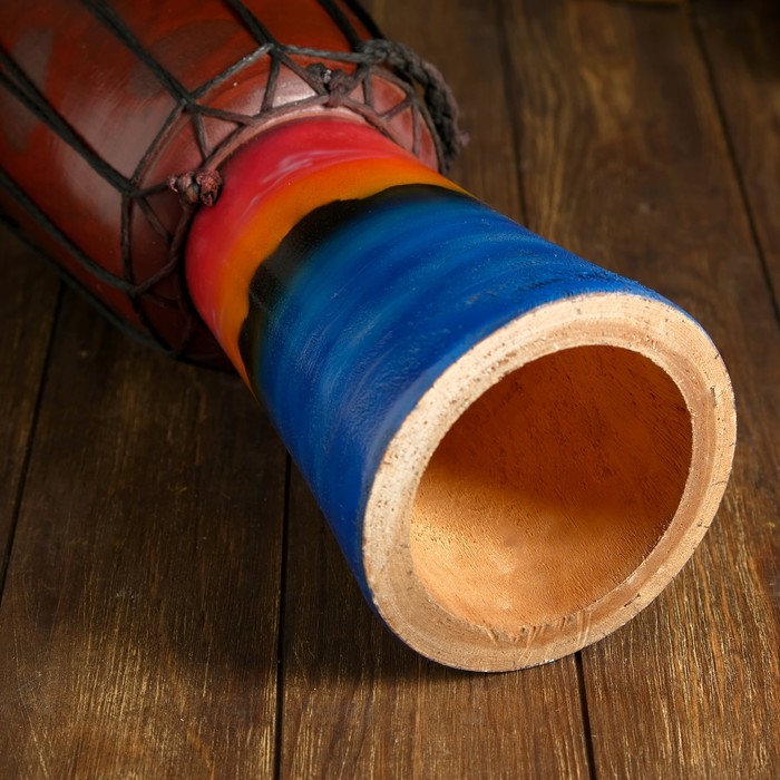 Музыкальный инструмент барабан джембе "Пейзаж" 40х18х18 см МИКС