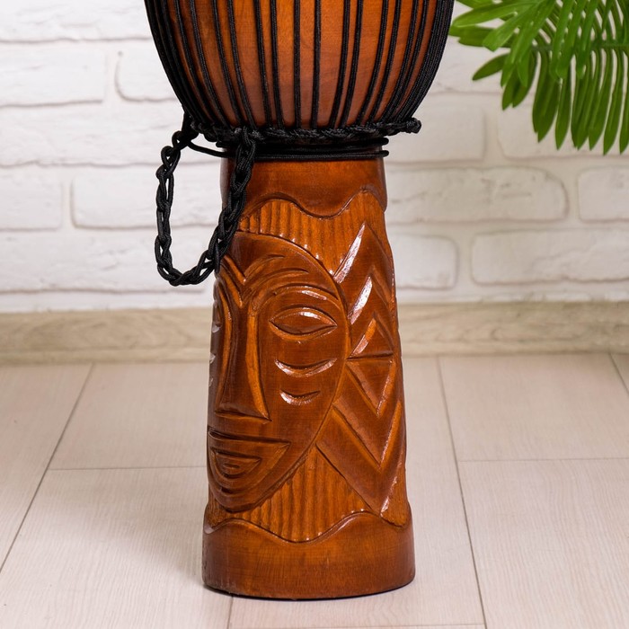 Музыкальный инструмент барабан джембе "Тёмный" 70х27х27 см МИКС