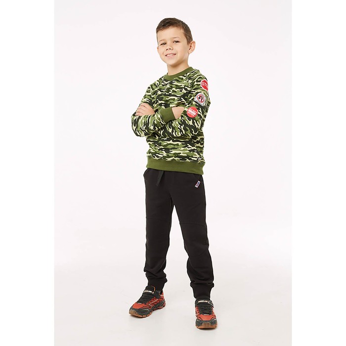 Брюки для мальчика, рост 110 см, цвет чёрный