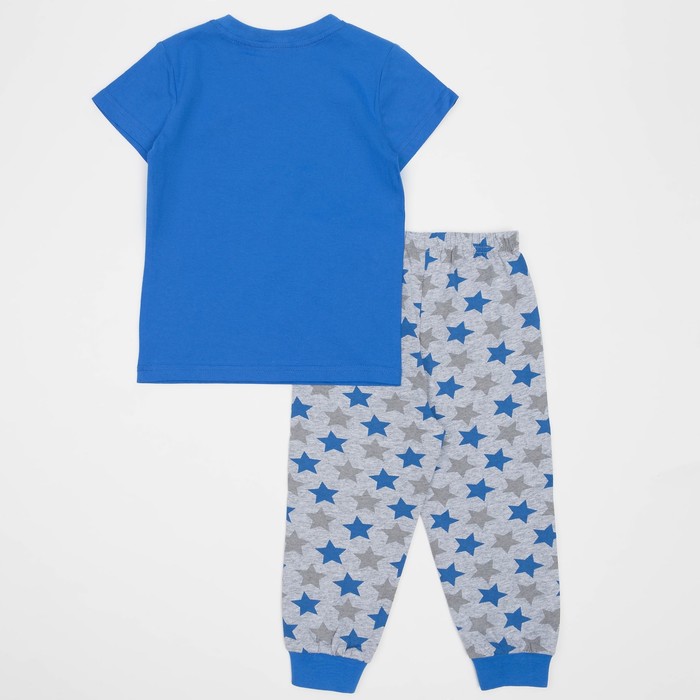 Пижама для мальчика, рост 92 см, цвет синий/звезды