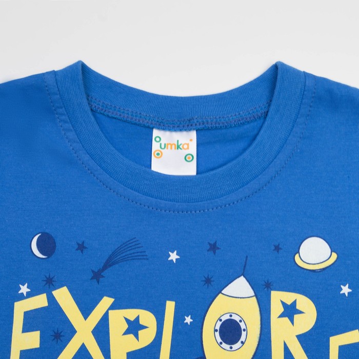 Пижама для мальчика, рост 92 см, цвет синий/звезды