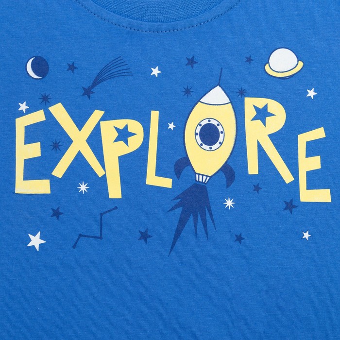 Пижама для мальчика, рост 92 см, цвет синий/звезды