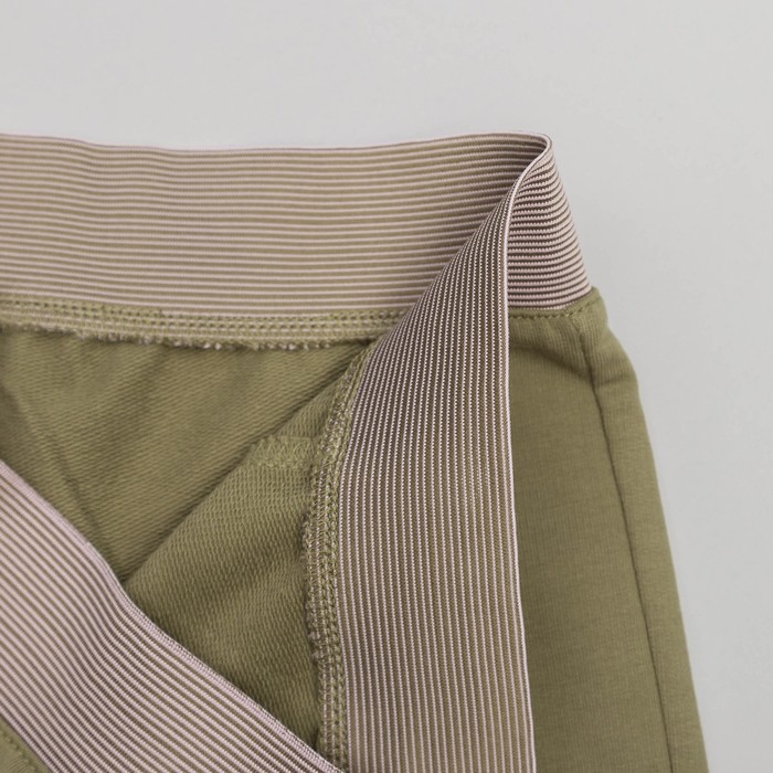 Брюки для девочки, рост 110 см, цвет тёмный хаки