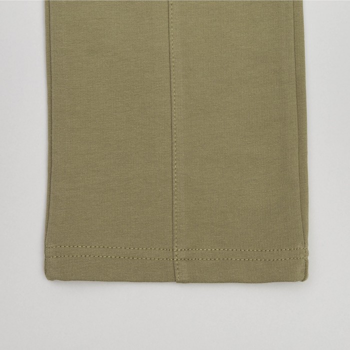 Брюки для девочки, рост 110 см, цвет тёмный хаки