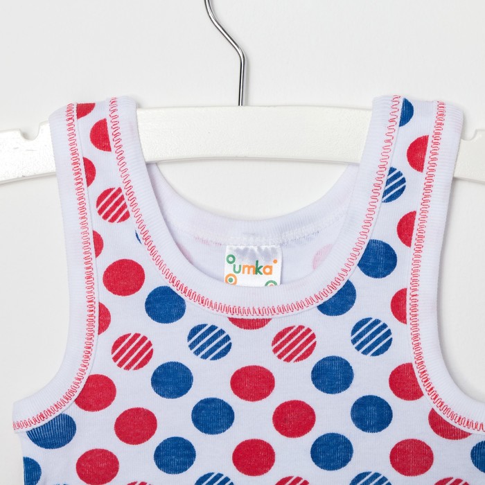 Майка для девочки, рост 80/86 см, цвет микс