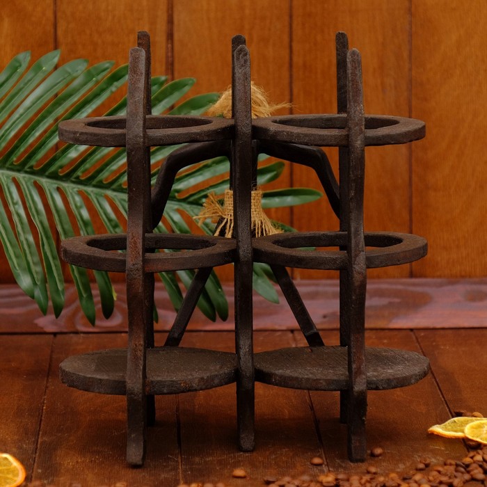 Сувенир подставка под бутылку "Суровый абориген" 28х25х23 см