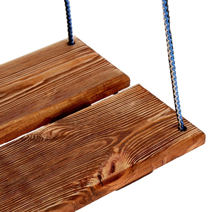 Качель подвесная, деревянная, брашированная, состаренная, 40х22см, цвет микс