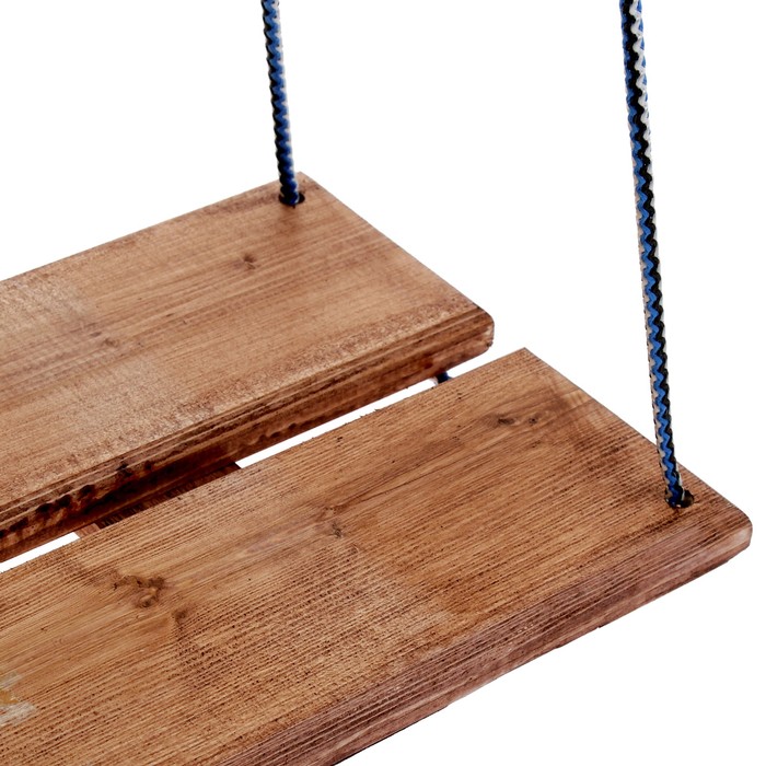 Качель подвесная, деревянная, морёная, 60х22см