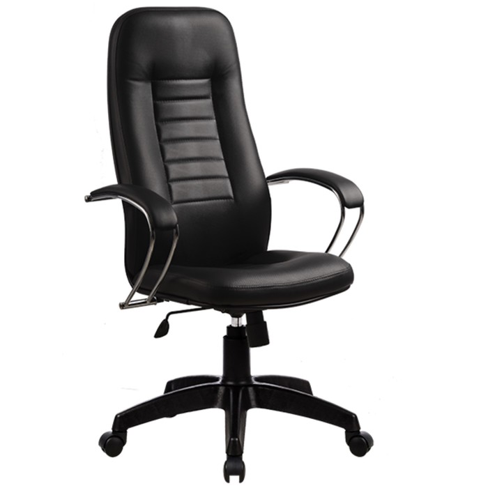 Кресло BK-2 Pl, кожа, чёрное