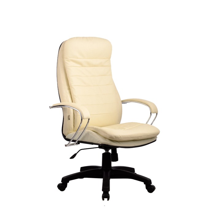 Кресло LK-3 PL, кожа, бежевое