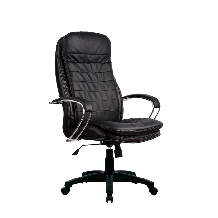 Кресло LK-3 PL, кожа, чёрное