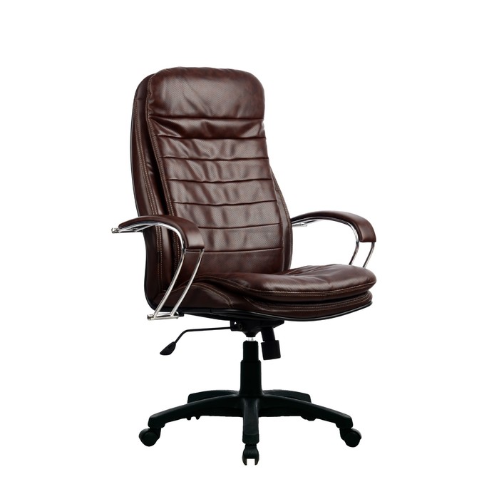 Кресло LK-3 PL, кожа, коричневое