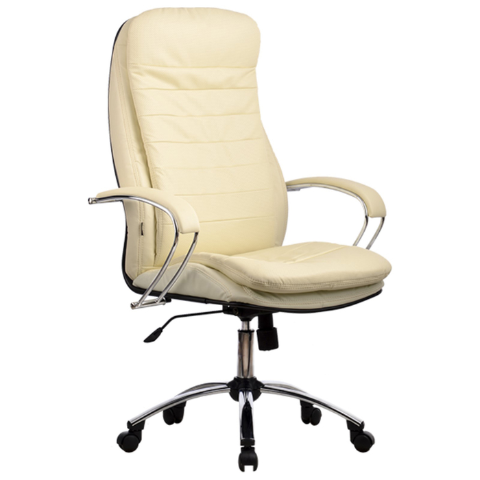 Кресло LK-3 CH, кожа, бежевое