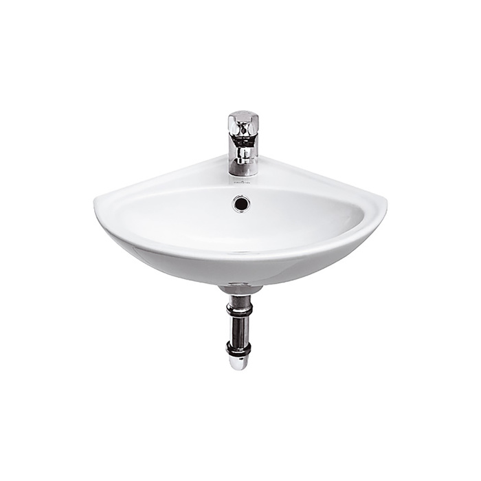 Раковина "Sigma", цвет белый, угловая, 32 х 32 см, с 1 центральным отверстием