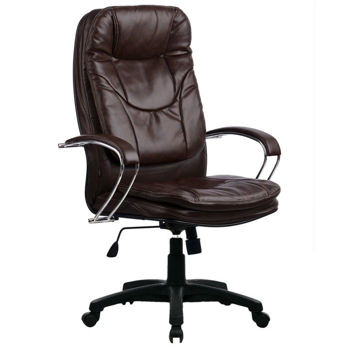 Кресло LK-11Pl, кожа, коричневое