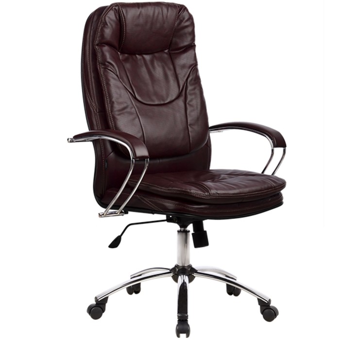 Кресло LK-11Ch, кожа, бордовое